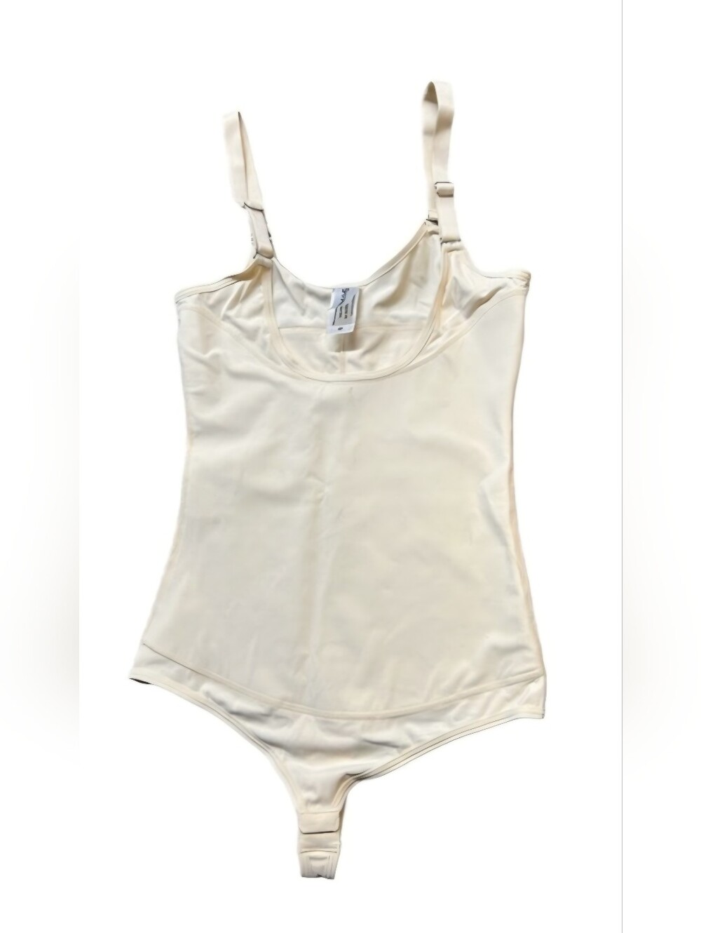 SHAPERX nude open bust shapewear  bodysuit multiway adjustable straps sz L